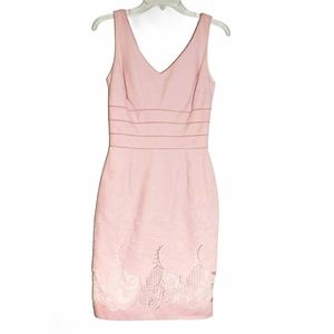 KAY UNGER The Perfect Pink Sheath Dress Size 2